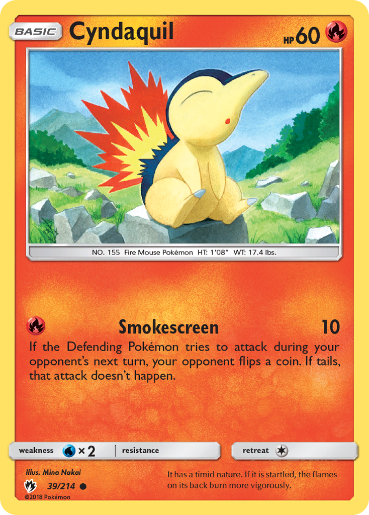 Cyndaquil (39/214) [Sun & Moon: Lost Thunder] | Deep Dive Games St. Marys