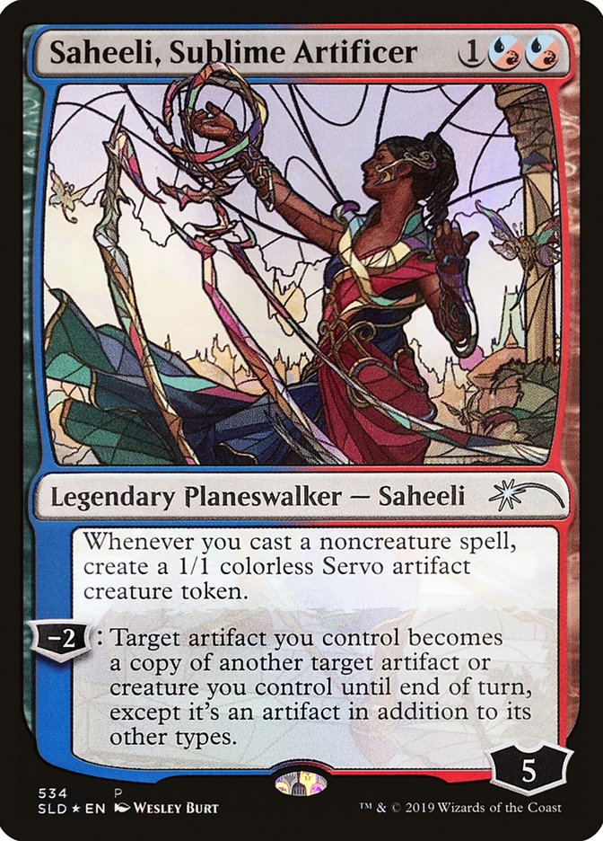 Saheeli, Sublime Artificer (Stained Glass) [Secret Lair Drop Promos] | Deep Dive Games St. Marys