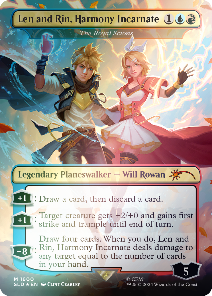 Len and Rin, Harmony Incarnate - The Royal Scions (Rainbow Foil) [Secret Lair Drop Series] | Deep Dive Games St. Marys