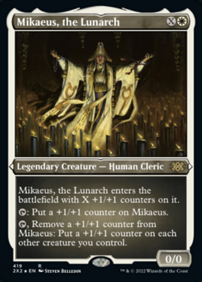 Mikaeus, the Lunarch (Foil Etched) [Double Masters 2022] | Deep Dive Games St. Marys