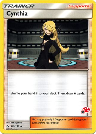 Cynthia (119/156) (Charizard Stamp #50) [Battle Academy 2020] | Deep Dive Games St. Marys