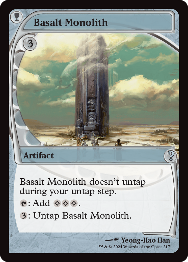 Basalt Monolith (Future Sight) [Mystery Booster 2] | Deep Dive Games St. Marys