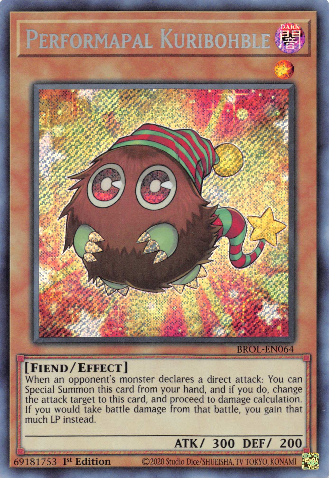 Performapal Kuribohble [BROL-EN064] Secret Rare | Deep Dive Games St. Marys