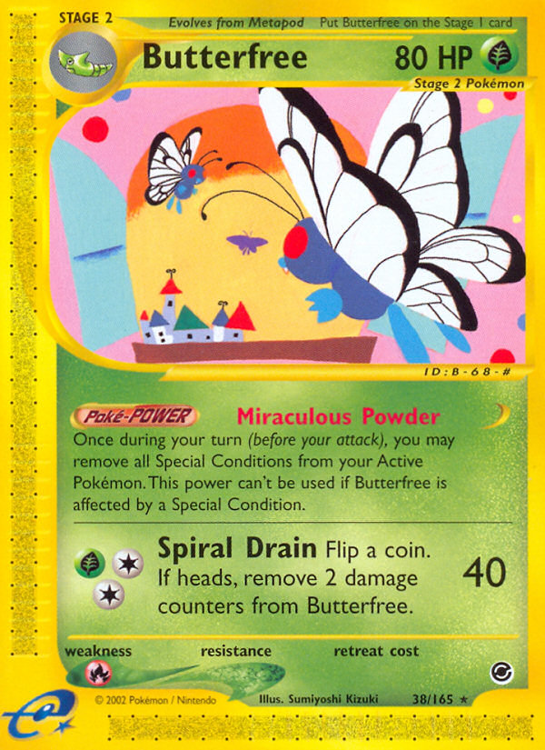 Butterfree (38/165) [Expedition: Base Set] | Deep Dive Games St. Marys