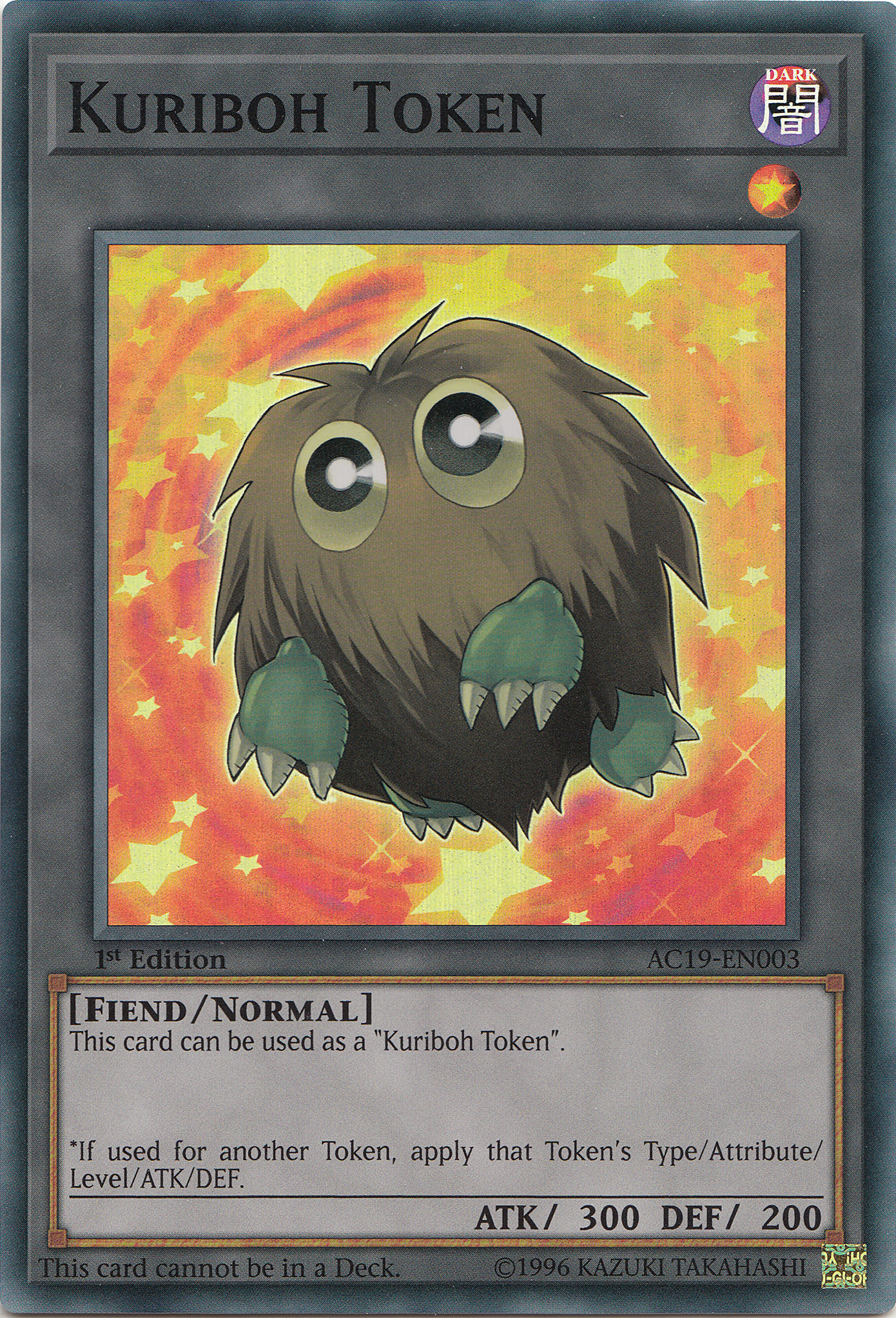 Kuriboh Token [AC19-EN003] Super Rare | Deep Dive Games St. Marys