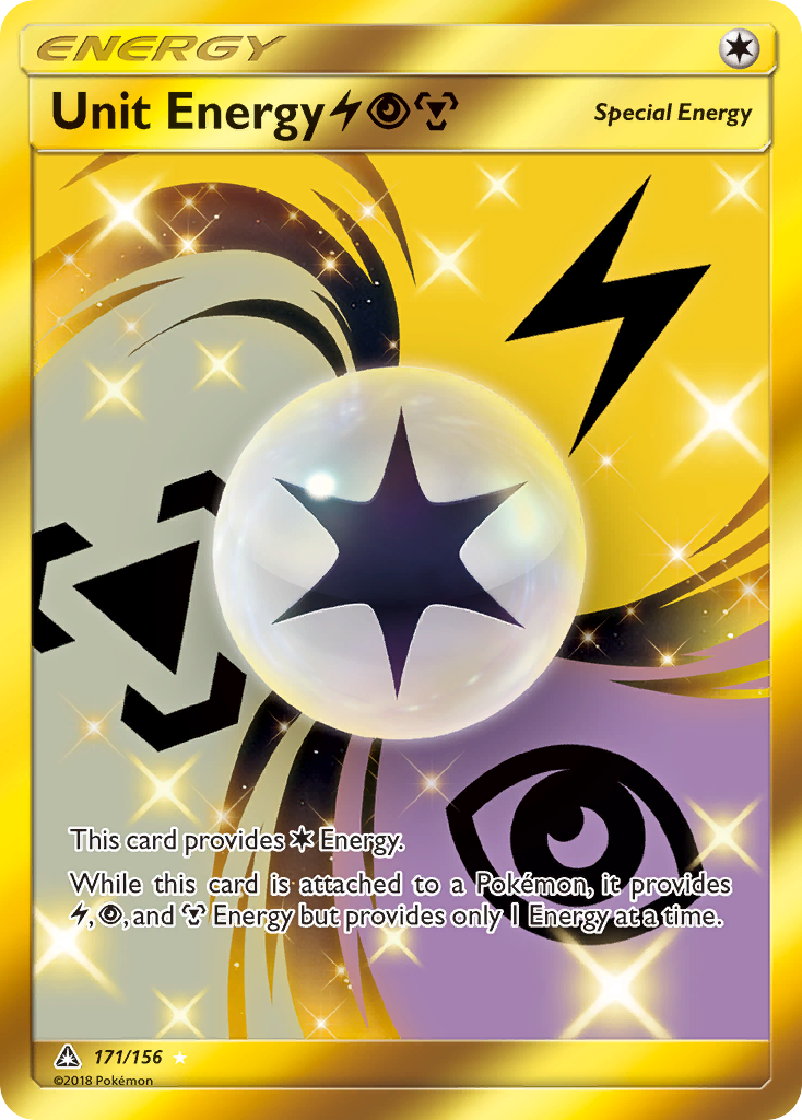 Unit Energy (171/156) (Lightning, Psychic, Metal) [Sun & Moon: Ultra Prism] | Deep Dive Games St. Marys