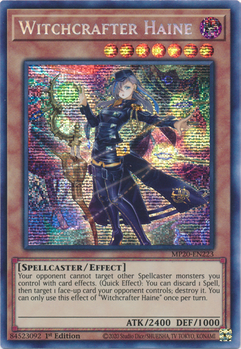 Witchcrafter Haine [MP20-EN223] Prismatic Secret Rare | Deep Dive Games St. Marys