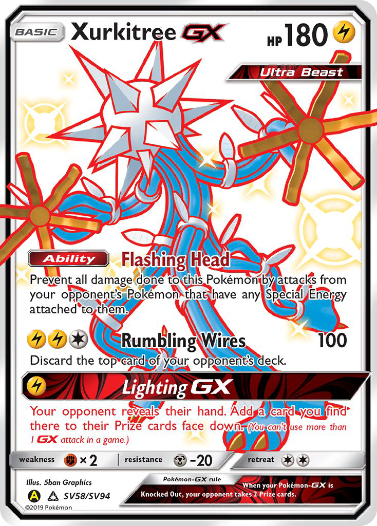 Xurkitree GX (SV58/SV94) [Sun & Moon: Hidden Fates - Shiny Vault] | Deep Dive Games St. Marys