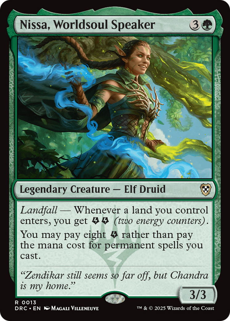 Nissa, Worldsoul Speaker [Aetherdrift Commander] | Deep Dive Games St. Marys