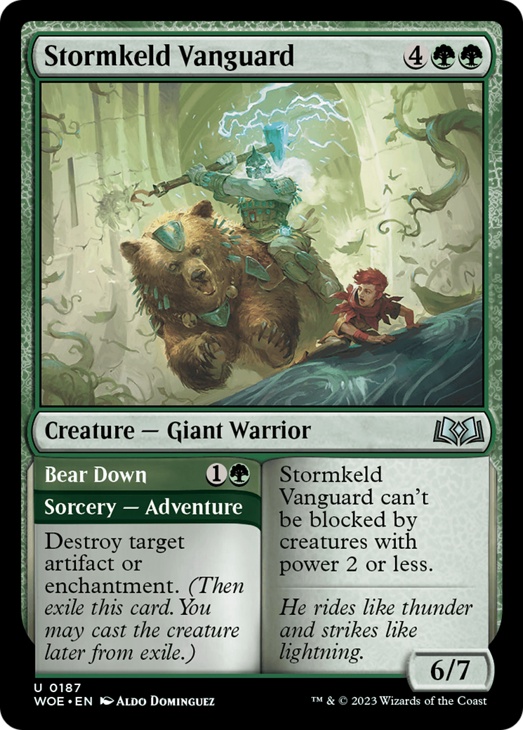 Stormkeld Vanguard // Bear Down [Wilds of Eldraine] | Deep Dive Games St. Marys