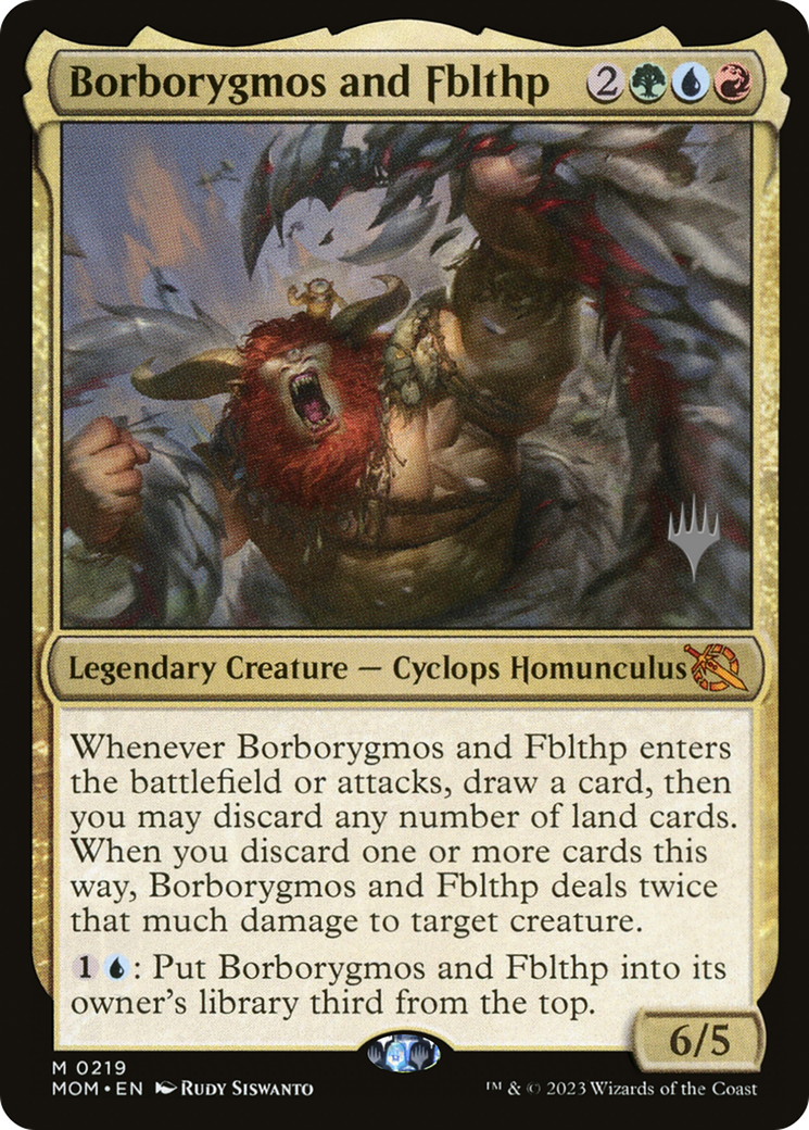 Borborygmos and Fblthp (Promo Pack) [March of the Machine Promos] | Deep Dive Games St. Marys