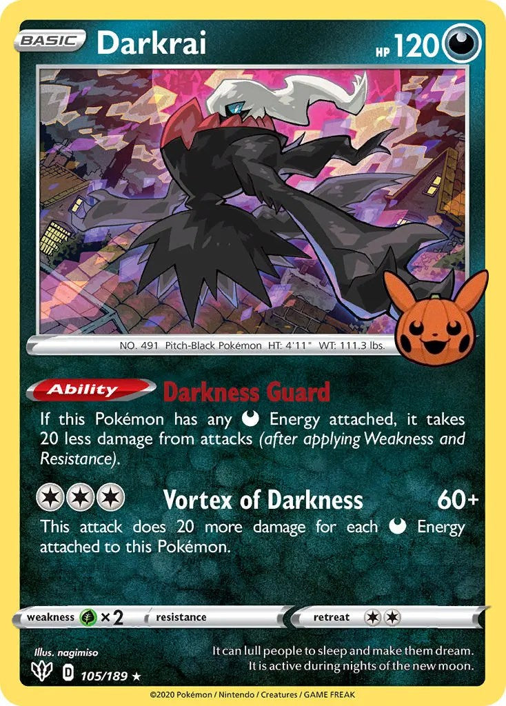 Darkrai (105/189) [Trick or Trade] | Deep Dive Games St. Marys