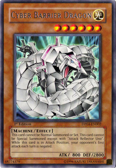 Cyber Barrier Dragon [DP04-EN002] Rare | Deep Dive Games St. Marys