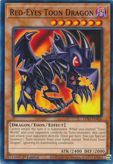 Red-Eyes Toon Dragon [LDS1-EN066] Common | Deep Dive Games St. Marys