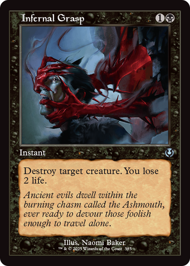 Infernal Grasp (Retro Frame) [Innistrad Remastered] | Deep Dive Games St. Marys