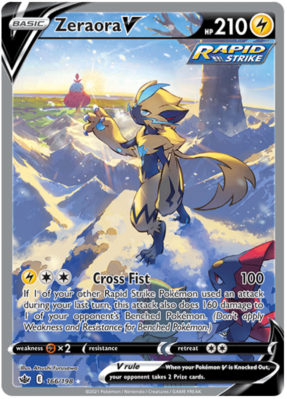 Zeraora V (166/198) [Sword & Shield: Chilling Reign] | Deep Dive Games St. Marys