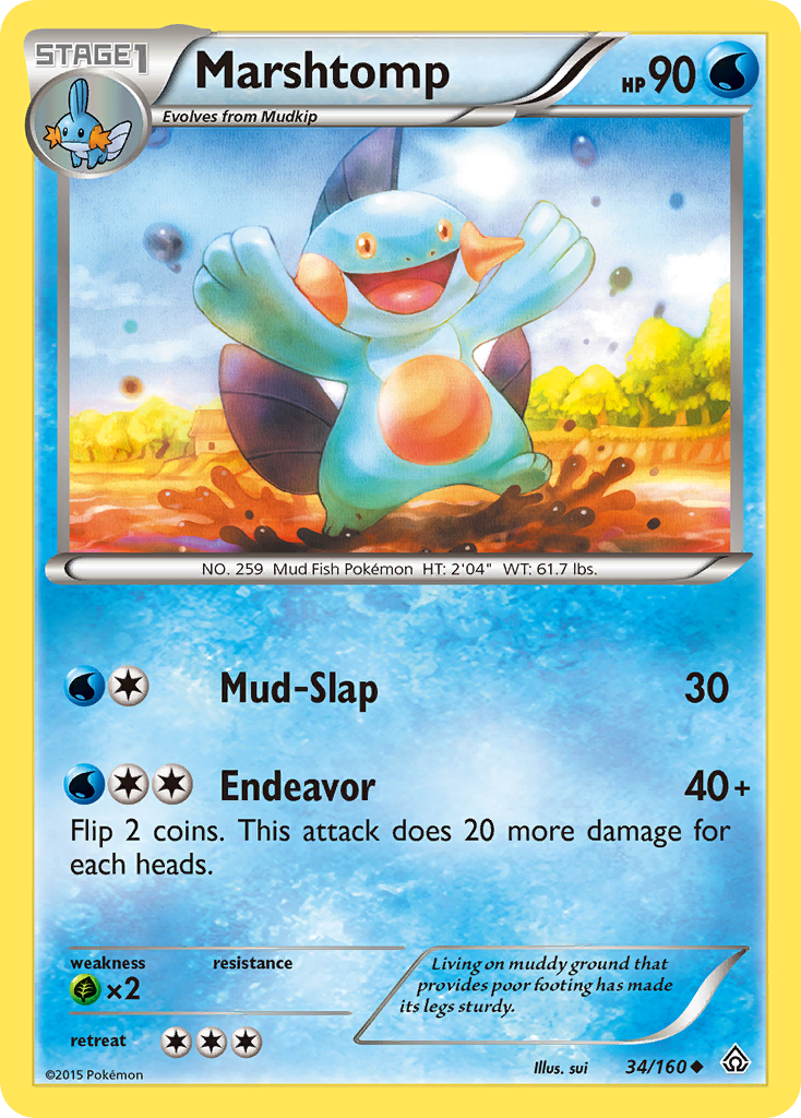 Marshtomp (34/160) [XY: Primal Clash] | Deep Dive Games St. Marys