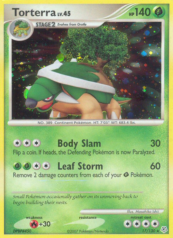 Torterra (17/130) [Diamond & Pearl: Base Set] | Deep Dive Games St. Marys