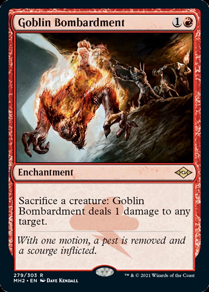 Goblin Bombardment (Foil Etched) [Modern Horizons 2] | Deep Dive Games St. Marys