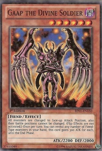 Gaap the Divine Soldier [BP01-EN150] Starfoil Rare | Deep Dive Games St. Marys