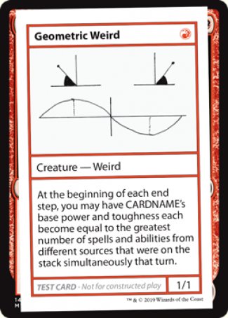 Geometric Weird (2021 Edition) [Mystery Booster Playtest Cards] | Deep Dive Games St. Marys