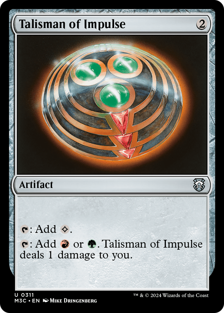 Talisman of Impulse (Ripple Foil) [Modern Horizons 3 Commander] | Deep Dive Games St. Marys