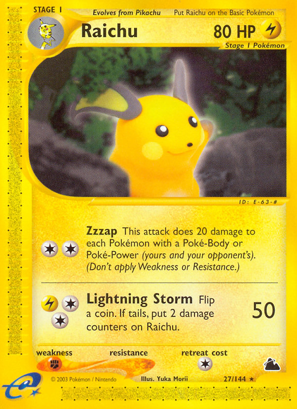 Raichu (27/144) [Skyridge] | Deep Dive Games St. Marys