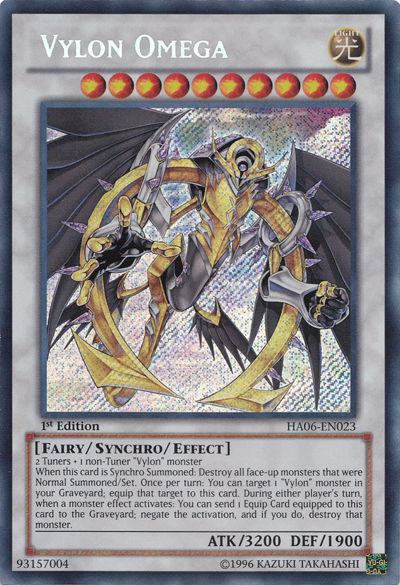 Vylon Omega [HA06-EN023] Secret Rare | Deep Dive Games St. Marys