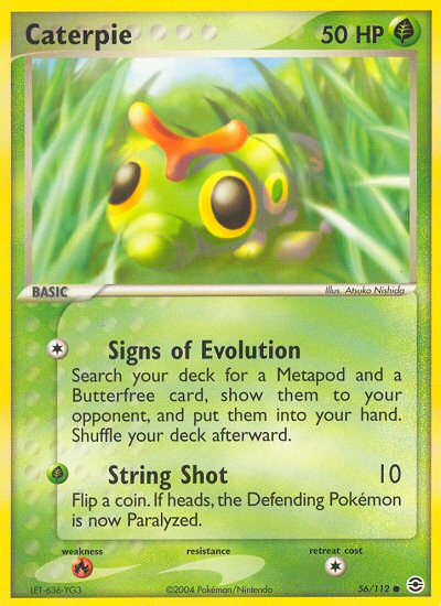 Caterpie (56/112) [EX: FireRed & LeafGreen] | Deep Dive Games St. Marys