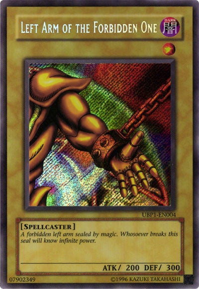 Left Arm of the Forbidden One [UBP1-EN004] Secret Rare | Deep Dive Games St. Marys