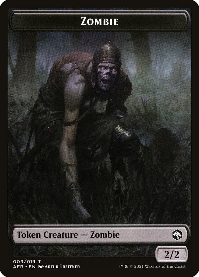 Zombie // Dog Illusion Double-Sided Token [Dungeons & Dragons: Adventures in the Forgotten Realms Tokens] | Deep Dive Games St. Marys