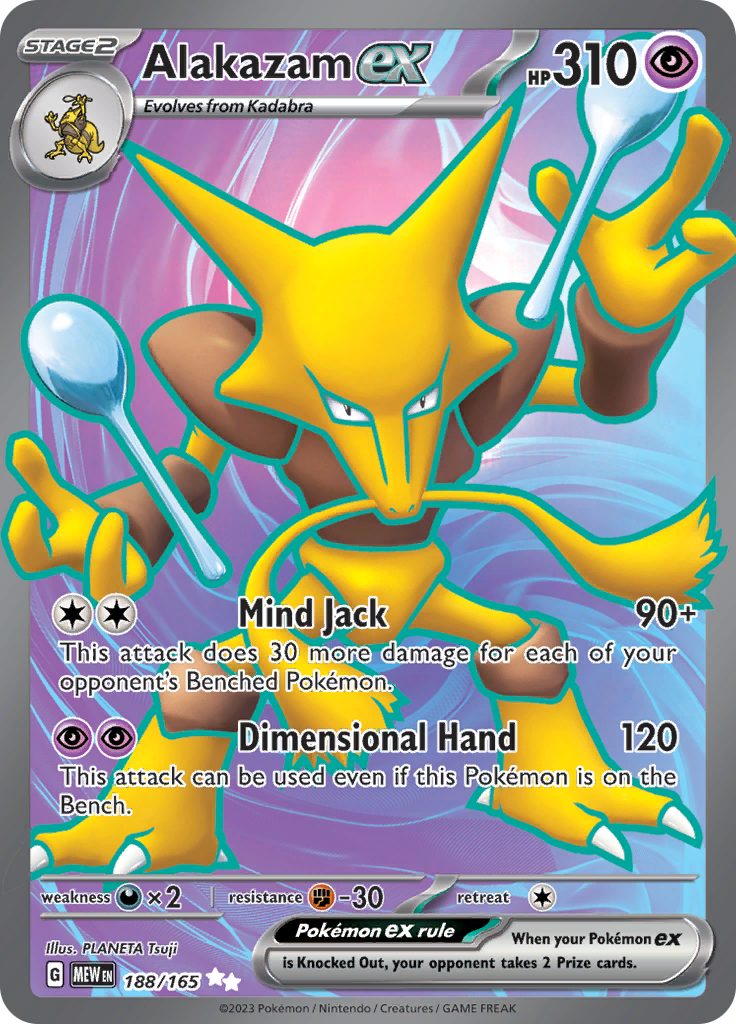 Alakazam ex (188/165) [Scarlet & Violet 151] | Deep Dive Games St. Marys