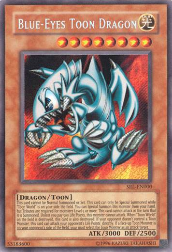 Blue-Eyes Toon Dragon [SRL-EN000] Secret Rare | Deep Dive Games St. Marys