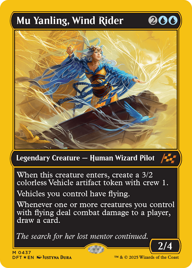 Mu Yanling, Wind Rider (First-Place Foil) [Aetherdrift] | Deep Dive Games St. Marys