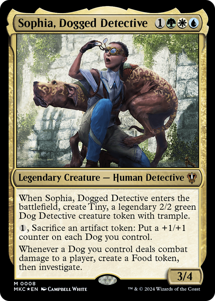 Sophia, Dogged Detective [Murders at Karlov Manor Commander] | Deep Dive Games St. Marys