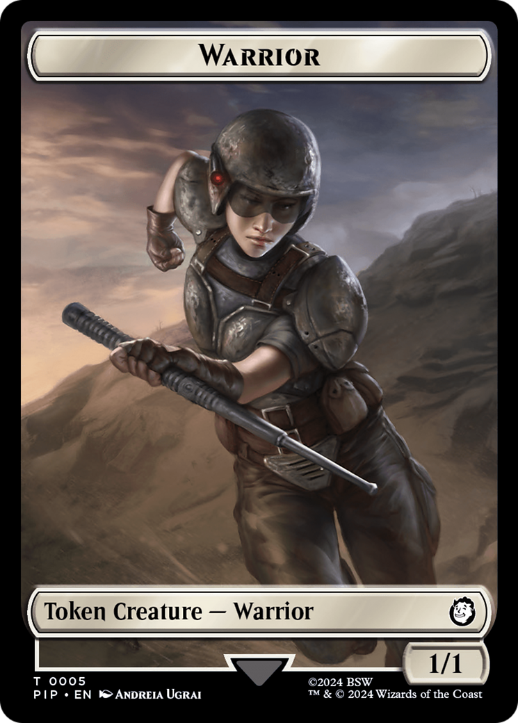 Treasure (0019) // Warrior Double-Sided Token [Fallout Tokens] | Deep Dive Games St. Marys