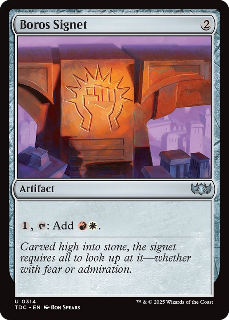 Boros Signet [Tarkir: Dragonstorm Commander] | Deep Dive Games St. Marys
