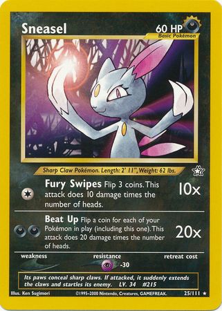 Sneasel (25/111) [Neo Genesis Unlimited] | Deep Dive Games St. Marys