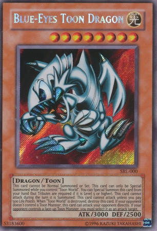 Blue-Eyes Toon Dragon [SRL-000] Secret Rare | Deep Dive Games St. Marys