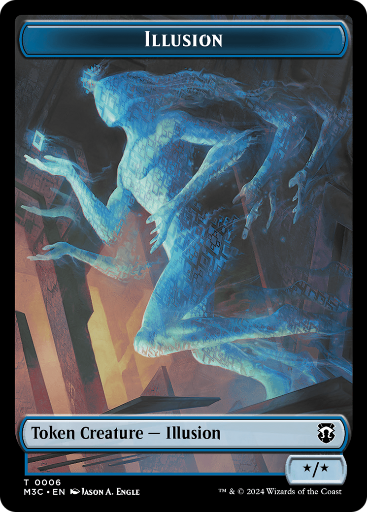 Illusion // Servo Double-Sided Token [Modern Horizons 3 Commander Tokens] | Deep Dive Games St. Marys