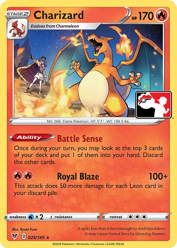 Charizard (025/185) [Prize Pack Series One] | Deep Dive Games St. Marys