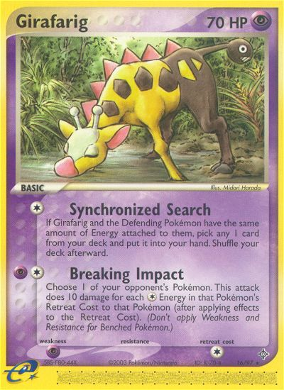 Girafarig (16/97) [EX: Dragon] | Deep Dive Games St. Marys