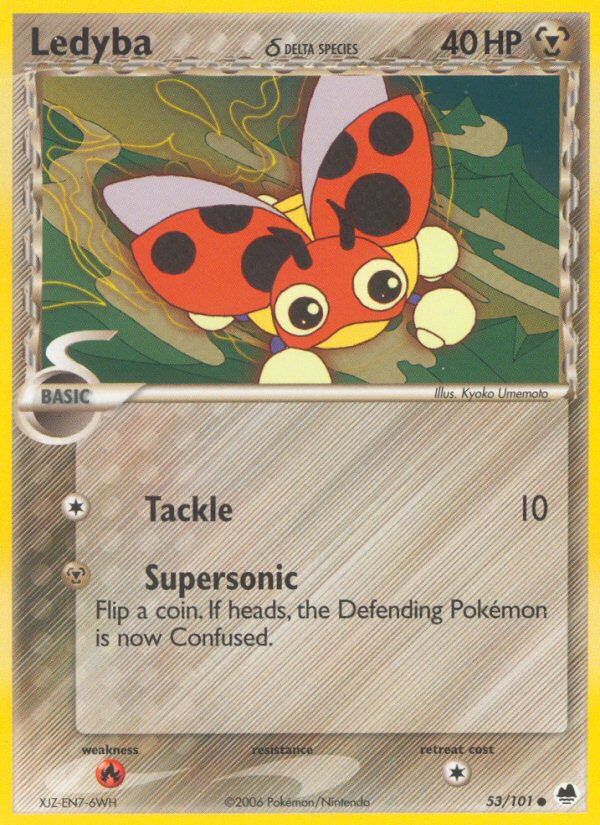 Ledyba (53/101) (Delta Species) [EX: Dragon Frontiers] | Deep Dive Games St. Marys