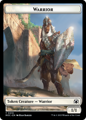 Warrior // Elspeth, Sun's Champion Emblem Double-Sided Token [March of the Machine Commander Tokens] | Deep Dive Games St. Marys