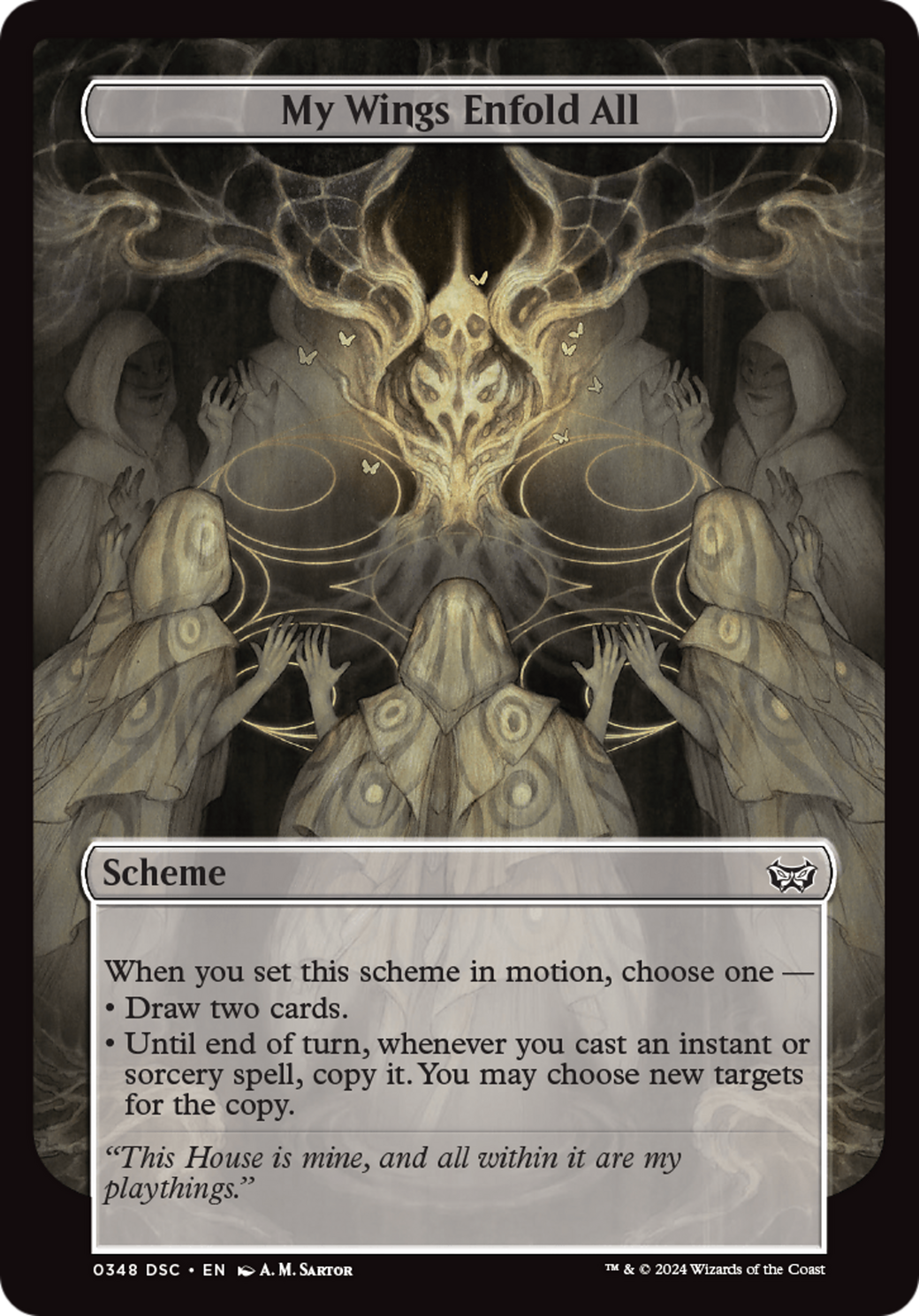 My Wings Enfold All (Full Art) [Duskmourn: Archenemy] | Deep Dive Games St. Marys