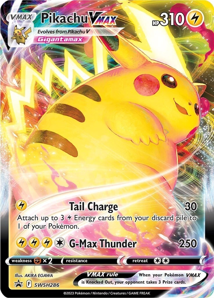 Pikachu VMAX (SWSH286) (Jumbo Card) [Sword & Shield: Black Star Promos] | Deep Dive Games St. Marys