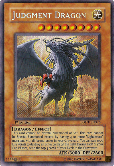 Judgment Dragon [LODT-EN026] Secret Rare | Deep Dive Games St. Marys