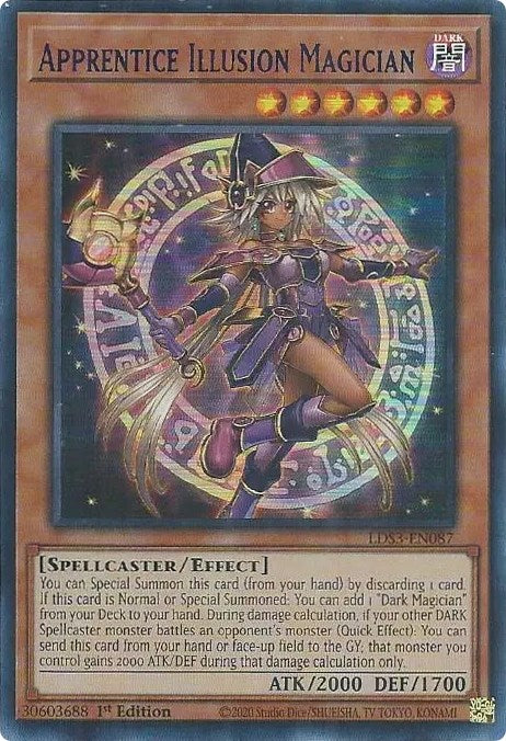 Apprentice Illusion Magician (Blue) [LDS3-EN087] Ultra Rare | Deep Dive Games St. Marys