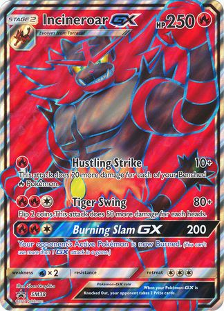 Incineroar GX (SM38) (Jumbo Card) [Sun & Moon: Black Star Promos] | Deep Dive Games St. Marys