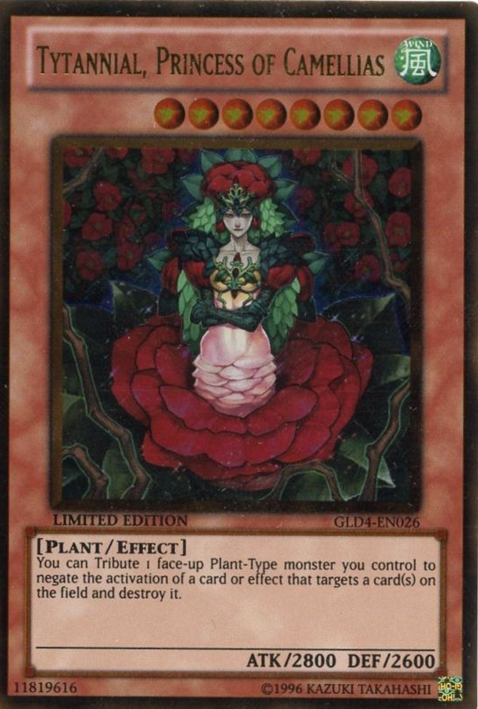 Tytannial, Princess of Camellias [GLD4-EN026] Gold Rare | Deep Dive Games St. Marys